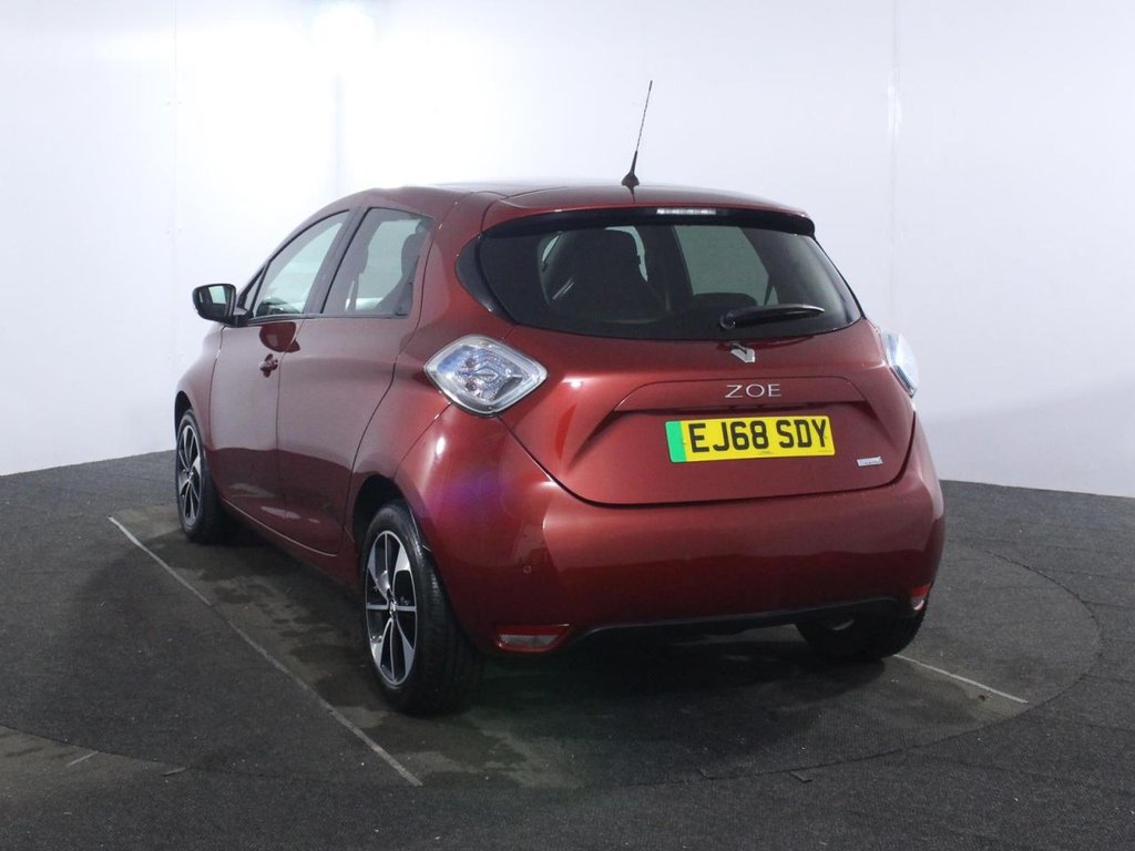 USED 2018 68 RENAULT ZOE R90 41kWh Dynamique Nav Hatchback 5dr Electric Auto (i) (92 bhp) BATTERY OWNED - 155 MILE RANGE