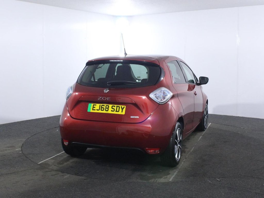 USED 2018 68 RENAULT ZOE R90 41kWh Dynamique Nav Hatchback 5dr Electric Auto (i) (92 bhp) BATTERY OWNED - 155 MILE RANGE