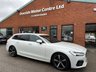 USED 2019 19 VOLVO V90 2.0 D4 R-Design Estate 5dr Diesel Auto Euro 6 (s/s) (190 ps) Documented Volvo service record : Bluetooth : Sat Nav : DAB Radio : Air-conditioning : R-Design upholstery + steering wheel : Isofix : Heated front seats : Heated steering wheel : Heated screen : Front + rear parking sensors : Remotely operated tailgate : Cargo/Load cover