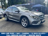 USED 2017 67 MERCEDES-BENZ GLA 1.6 GLA200 AMG Line (Executive) SUV 5dr Petrol Manual Euro 6 (s/s) (156 ps) HEATED HALF LEATHER + NAV + CRUISE + FSH + 19 INCH ALLOYS +FSH