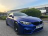 USED 2020 20 BMW M4 3.0 BiTurbo GPF Competition Coupe 2dr Petrol DCT Euro 6 (s/s) (450 ps)-2 Former Keepers-Factory Extras Worth &pound;3,240-Finished In San Marino Blue Metallic-Extended Black Merino Leather Upholstery-Harman Kardon-Reversing Assist Camera-M Head-Up Display-Full Description To Follow. 