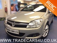 USED 2008 08 VAUXHALL ASTRA 1.9 TWIN TOP DESIGN 3d 150 BHP EXCELLENT MPG - LOW MILES - 17