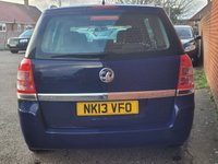 USED 2013 13 VAUXHALL ZAFIRA 1.6 16V Exclusiv MPV 5dr Petrol Manual Euro 5 (115 ps) 1 OWNER - 12 SERVICE STAMPS - FULL FRESH 12 MONTHS MOT
