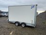 USED TRAILER BOX VAN IVOR WILLIAMS DOUBLE AXLE BOX TRAILER WITH RAMP DOORS