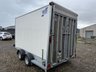 USED TRAILER BOX VAN IVOR WILLIAMS DOUBLE AXLE BOX TRAILER WITH RAMP DOORS
