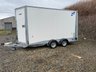 USED TRAILER BOX VAN IVOR WILLIAMS DOUBLE AXLE BOX TRAILER WITH RAMP DOORS