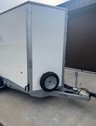 USED TRAILER BOX VAN IVOR WILLIAMS DOUBLE AXLE BOX TRAILER WITH RAMP DOORS