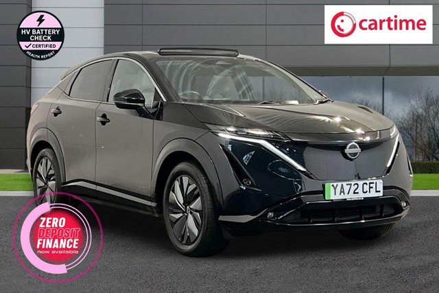 View our Nissan Ariya 63kWh Advance SUV 5dr Electric Auto 7.4kW Charger (217 ps) 360 Enhanced Surround View Monitor, Front / Rear Parking Sensors, Comfort Pack, Design Pack, 19In Alloys
