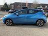 USED 2019 69 NISSAN MICRA 1.0 DIG-T Acenta Hatchback 5dr Petrol Manual Euro 6 (s/s) (117 ps) Finished in POWER BLUE with CHARCOAL SPORTS TRIM. This is a great looking version of the 5th generation Micra. It is stylish, economical and a joy to drive. Perfect for the small to mid sized family. Feature include DAB Radio,  B/Tooth, Cruise Control, 17" Alloys Front Fogs, park Sensors and more. Dealer Serviced at 3070 miles, 3131 miles, 9726 miles, 15543 miles, 21521 miles, 25381 miles and at 26266 miles.