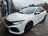 USED 2017 67 HONDA CIVIC 1.5 VTEC Turbo Sport Hatchback 5dr Petrol CVT Euro 6 (s/s) (182 ps) 6 MONTHS RAC WARRANTY 2 KEYS