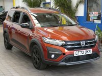 USED 2022 72 DACIA JOGGER 1.0 TCe Extreme SE MPV 5dr Petrol Manual Euro 6 (s/s) (110 ps) 7 SEATS SAT NAV HEATED SEATS REAR VIEW CAMERA CRUISE CONTROL PARKING SENSORS 1 OWNER SERVICE HISTORY WARRANTY