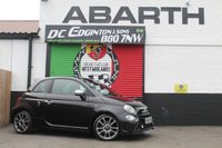 USED 2018 68 ABARTH 595 1.4 T-Jet Turismo Hatchback 3dr Petrol Manual Euro 6 (165 bhp) FINISHED IN SCORPIONE BLACK--ABARTH BLACK LEATHER