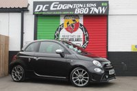 USED 2018 68 ABARTH 595 1.4 T-Jet Turismo Hatchback 3dr Petrol Manual Euro 6 (165 bhp) FINISHED IN SCORPIONE BLACK--ABARTH BLACK LEATHER