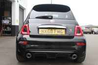 USED 2018 68 ABARTH 595 1.4 T-Jet Turismo Hatchback 3dr Petrol Manual Euro 6 (165 bhp) FINISHED IN SCORPIONE BLACK--ABARTH BLACK LEATHER
