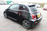 USED 2018 68 ABARTH 595 1.4 T-Jet Turismo Hatchback 3dr Petrol Manual Euro 6 (165 bhp) FINISHED IN SCORPIONE BLACK--ABARTH BLACK LEATHER