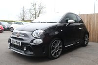 USED 2018 68 ABARTH 595 1.4 T-Jet Turismo Hatchback 3dr Petrol Manual Euro 6 (165 bhp) FINISHED IN SCORPIONE BLACK--ABARTH BLACK LEATHER