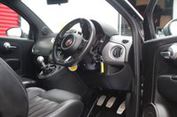 USED 2018 68 ABARTH 595 1.4 T-Jet Turismo Hatchback 3dr Petrol Manual Euro 6 (165 bhp) FINISHED IN SCORPIONE BLACK--ABARTH BLACK LEATHER