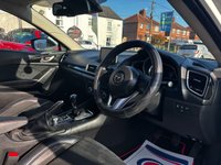 USED 2016 16 MAZDA MAZDA3 2.0 SKYACTIV-G Sport Black Hatchback 5dr Petrol Manual Euro 6 (s/s) (121 ps) 