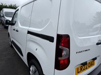 USED 2022 22 PEUGEOT PARTNER 1.5 BlueHDi 1000 Professional Premium Standard Panel Van 5dr Diesel Manual SWB Euro 6 (100 bhp) 6 SPEED ONLY 23K MEDIA AIR CON COMES WITH 1 YEARS MOT AND SERVICE