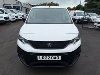 USED 2022 22 PEUGEOT PARTNER 1.5 BlueHDi 1000 Professional Premium Standard Panel Van 5dr Diesel Manual SWB Euro 6 (100 bhp) 6 SPEED ONLY 23K MEDIA AIR CON COMES WITH 1 YEARS MOT AND SERVICE