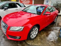 USED 2010 59 AUDI A5 2.7 TDI V6 SE Coupe 2dr Diesel Multitronic Euro 5 (190 ps) ** DIESEL.........8 SPEED AUTOMATIC......... 1 OWNER FROM NEW..........YES ONLY COVERED 49,053 MILES FROM NEW.......... SERVICE HISTORY 6 STAMPS.......SE EDITION............FULL BLACK LEATHER........ MEDIA SCREEN............CLIMATE CONTROL............AIRCON...........PARKING SENSORS..........ALLOYS......... RARE EDITION WITH ONLY 1 OWNER AND LOW MILEAGE BE QUICK !! ** 