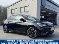 USED 2021 71 VAUXHALL Corsa Electric 50kWh Elite Premium Hatchback 5dr Electric Auto (136 ps) AUTO ELECTRIC -- 1 OWNER -- NAV -- HEATED SEATS -- CAR PLAY