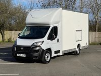 USED 2021 71 FIAT DUCATO 2.3 MultiJetII 35 Maxi Low Loader Luton 2dr Diesel Manual M H1 Euro 6 (140 ps) LWB 4.5 meter length load area AIR CON