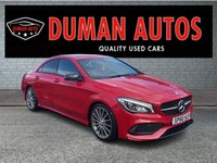 USED 2016 66 MERCEDES-BENZ CLA 2.1 CLA200d AMG Line Coupe 4dr Diesel Manual Euro 6 (s/s) (136 ps) PARKING AID+ PRIVACY GLASS+ HALF LEATHER TRIM+ BLUETOOTH+ ECO+ START/STOP+ DUAL CLIMATE CONTROL+ CRUISE CONTROL+ AUTO HEADLIGHTS+ &pound;20 ROAD TAX+ 18 INCH ALLOY WHEELS+