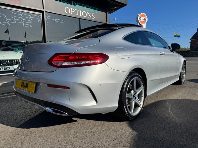 2017 MERCEDES-BENZ C-CLASS 2017 2.1 C250d AMG Line (Premium Plus) Coupe 2dr Diesel G-Tronic+ Euro 6 (s/s) (204 ps) * HUGE SPEC LIST * PANORAMIC SUNROOF * REAR CAMERA * HEATED LEATHER SEATS * BLACK ASH WOOD TRIM * CRUISE CONTROL * MERCEDES ME CONNECT * 2-ZONE CLIMATE CONTROL * IRIDIUM SILVER * LED LIGHTS * SPORTS SUSPENSION * SAT NAV * DAB * STUNNING THROUGHOUT * - Photo 6