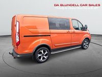 USED 2022 72 FORD TRANSIT CUSTOM 2.0 320 EcoBlue Active Crew Van Double Cab 5dr Diesel Auto L1 H1 Euro 6 (170 ps) TOW BAR+R.CAMERA+WARANTY INCL.