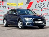 USED 2018 18 AUDI A3 1.0 TFSI Sport Saloon 4dr Petrol Manual Euro 6 (s/s) (116 ps) SATNAV & PARKING SENSORS!!!!