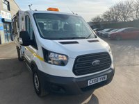 USED 2018 68 FORD TRANSIT 2.0 350 ECOBLUE CAGED TIPPER L2 MEDIUM WHEEL BASE (130 BHP) WITH BIN LIFT. 