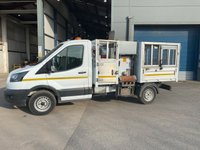 USED 2018 68 FORD TRANSIT 2.0 350 ECOBLUE CAGED TIPPER L2 MEDIUM WHEEL BASE (130 BHP) WITH BIN LIFT. 