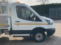 USED 2018 68 FORD TRANSIT 2.0 350 ECOBLUE CAGED TIPPER L2 MEDIUM WHEEL BASE (130 BHP) WITH BIN LIFT. 