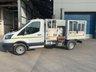 USED 2018 68 FORD TRANSIT 2.0 350 ECOBLUE CAGED TIPPER L2 MEDIUM WHEEL BASE (130 BHP) WITH BIN LIFT. 