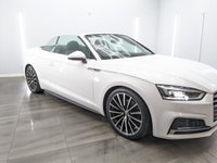 USED 2020 W AUDI A5 CABRIOLET 2.0 TFSI 40 S line Convertible 2dr Petrol S Tronic Euro 6 (s/s) (190 ps) 19 INCH ALLOY WHEELS, CONVERTIBLE - BLACK SOFT ROOF TOP , PARKING SENSORS , HEATED LEATHER SEATS ,APPLE CARPLAY/ ANDROID AUTO,  SAT NAV , BLUETOOTH , CRUISE CONTROL , SERVICE HISTORY x 5 - LATEST MARCH 2026