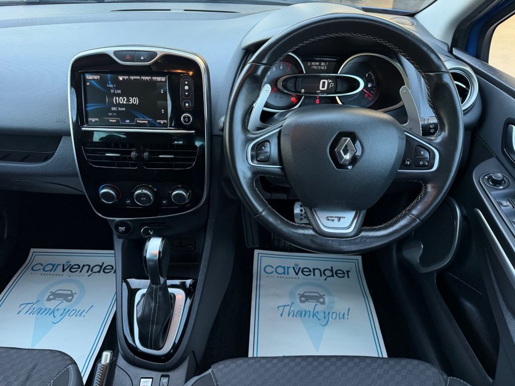 USED 2016 16 RENAULT CLIO 1.2 TCe GT Line Nav Hatchback 5dr Petrol Auto Euro 6 (120 ps) 2 Owners|9 Services|Camera|Cruise Control|R.Sensor|