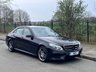 USED 2015 15 MERCEDES-BENZ E-CLASS 2.1 E220 BlueTEC AMG Night Edition Saloon 4dr Auto Diesel G-Tronic+ Euro 6 (s/s) (177 ps) OBSIDIAN BLACK, 18 INCH ALLOYS