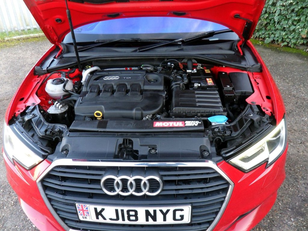 USED 2018 18 AUDI A3 2.0 TDI SE Technik Sportback 5dr Diesel Manual Euro 6 (s/s) (150 ps) 