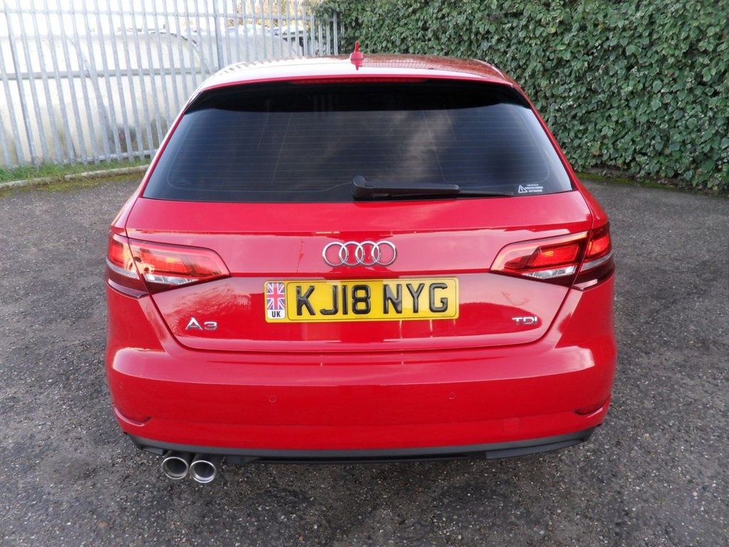 USED 2018 18 AUDI A3 2.0 TDI SE Technik Sportback 5dr Diesel Manual Euro 6 (s/s) (150 ps) 