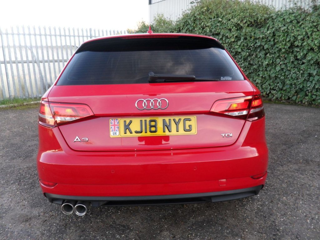 USED 2018 18 AUDI A3 2.0 TDI SE Technik Sportback 5dr Diesel Manual Euro 6 (s/s) (150 ps) 