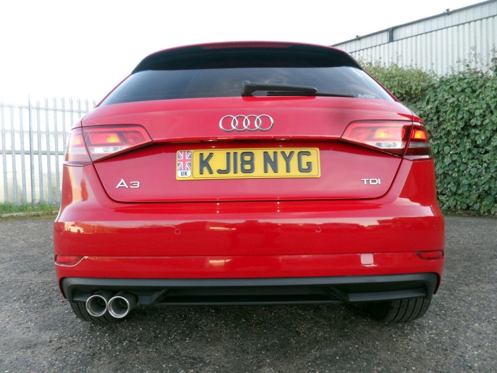 USED 2018 18 AUDI A3 2.0 TDI SE Technik Sportback 5dr Diesel Manual Euro 6 (s/s) (150 ps) 
