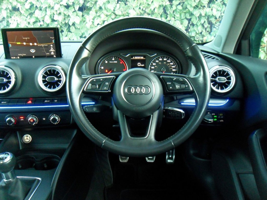 USED 2018 18 AUDI A3 2.0 TDI SE Technik Sportback 5dr Diesel Manual Euro 6 (s/s) (150 ps) 