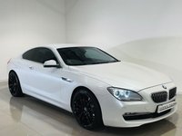 USED 2014 64 BMW 6 SERIES 3.0 640d SE Coupe 2dr Diesel Auto Euro 5 (s/s) (313 ps) Mineral Pearl White | Black Leather Interior | Black 20 Inch Wheels | Privacy Glass | Sports Seats
