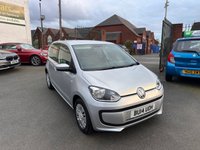 USED 2014 14 VOLKSWAGEN UP! 1.0 Move up! Hatchback 5dr Petrol Manual Euro 5 (60 ps) LOW MILEAGE-&pound;20 ROAD TAX-NEW MOT SUPPLIED WITH VEHCILE