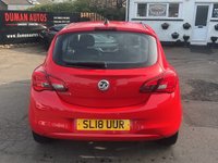 USED 2018 VAUXHALL CORSA 1.4i ecoTEC Energy Hatchback 3dr Petrol Manual Euro 6 (a/c) (75 ps) DAYTIME RUNNING LIGHTS+ SPARE WHEELS+ DAB+ CITY STEERING MODE+ HEATED STEERING WHEEL+ HEATED FRONT SEATS+ CLIMATE CONTROL+ LANE KEEPING ASSIST+ CRUISE CONTROL+ 16 INCH ALLOY WHEELS
