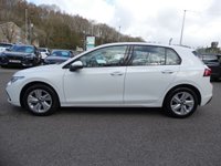 USED 2022 72 VOLKSWAGEN GOLF 1.5 TSI Life 5d 130 S/S 1 OWNER, FULL SERVICE HISTORY, SAT NAV, APP-CONNECT FOR WIRELESS APPLE CARPLAY / ANDROID AUTO, ACTIVE INFO DISPLAY VIRTUAL COCKPIT, WIRELESS PHONE CHARGER, DAB RADIO, BLUETOOTH, LANE ASSIST, FRONT ASSIST, ADAPTIVE CRUISE CONTROL & SPEED LIMITER, FRONT & REAR PARKING SENSORS WITH DISPLAY, LEATHER FLAT BOTTOM MULTIFUNCTION STEERING WHEEL, KEYLESS START, RAIN & LIGHT SENSORS, AUTO HOLD, 4x USB PORTS, CLIMATE CONTROL, ILLUMINATING VANITY MIRRORS, DIGITAL SPEEDO, MANAUL 6 SPEED