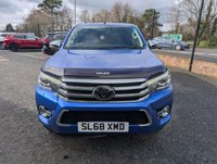 USED 2018 68 TOYOTA HI-LUX 2.4 D-4D Invincible X Pickup Double Cab 4dr Diesel Manual 4WD Euro 6 (s/s) (TSS, 3.5t) (150 ps) NO VAT , STUNNING BLUE PAINTWORK, HEATED SEATS