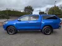 USED 2018 68 TOYOTA HI-LUX 2.4 D-4D Invincible X Pickup Double Cab 4dr Diesel Manual 4WD Euro 6 (s/s) (TSS, 3.5t) (150 ps) NO VAT , STUNNING BLUE PAINTWORK, HEATED SEATS
