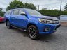 USED 2018 68 TOYOTA HI-LUX 2.4 D-4D Invincible X Pickup Double Cab 4dr Diesel Manual 4WD Euro 6 (s/s) (TSS, 3.5t) (150 ps) NO VAT , STUNNING BLUE PAINTWORK, HEATED SEATS